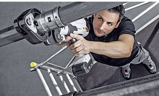 <p>
</p>
<p>
Viega: Megapress für dickwandige Stahlrohre. 
</p> - © Bild: Viega
 
Viega: Megapress für dickwandige Stahlrohre.