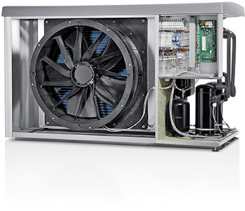 <p>
</p>
<p>
Hoval: Geöffnete Luft/Wasser-Wärmepumpe Belaria twin AR. 
</p> - © Bild: Hoval
 
Hoval: Geöffnete Luft/Wasser-Wärmepumpe Belaria twin AR.