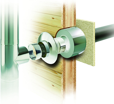 <p>
</p>
<p>
Schräder: Abgas-Wanddurchführung. 
</p> - © Bild: Schräder
 
Schräder: Abgas-Wanddurchführung.