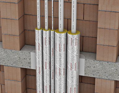 



Tece-Mehrschichtverbundrohre mit RS-800-Dämmschalen. 
