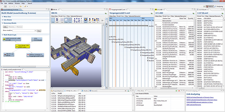 



Screenshot der Multimodell-Software M2A2. 
