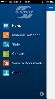



Güntner: Funktionen der Kältetechnik-App. 
