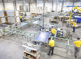 



Fertigung von Solarkollektoren in Cölbe. 
