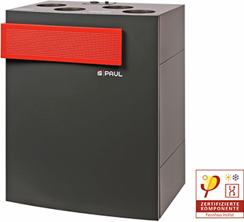 



Paul-Lüftungsgerät Novus 300 für Passivhäuser. 

