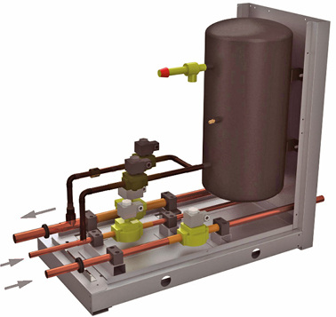 <p>
</p>
<p>
Panasonic: Kältemittel-Sammelstation. 
</p> - © Bild: Panasonic Deutschland
 
Panasonic: Kältemittel-Sammelstation.