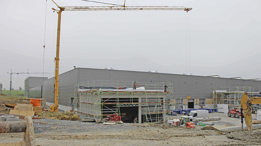 <p>
ebm-papst: Baustelle des neuen Produktionswerks in Mulfingen-Hollenbach. 
</p>

<p>
</p> - © Bild: ebm-papst

