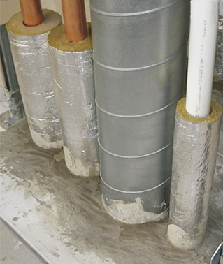 



UBA-UNI: Einfache Rohrabschottung für Mehrschicht-Verbundrohre. 
