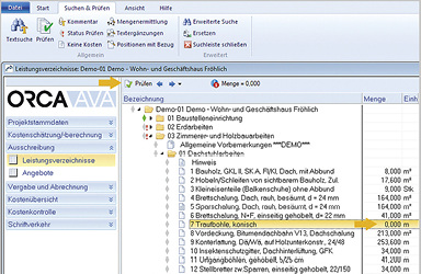



Orca-AVA-Dialog „Suchen und Prüfen“. 
