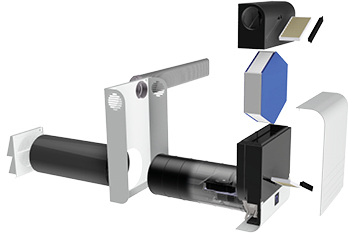 



Zehnder: ComfoAir 70 (Explosionszeichnung). 
