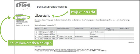



Online-Tool Kermi FörderService. 
