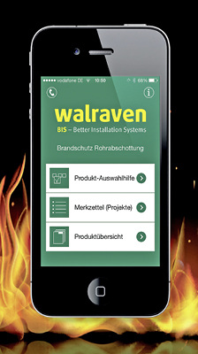 <p>
</p>

<p>
Walraven-App BIS Brandschutz. 
</p> - © Bild: Walraven

