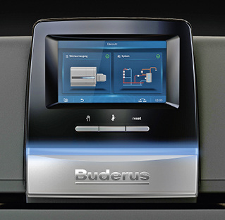 



Buderus: Touch-Display der Systemregelung Logamatic 5000. 
