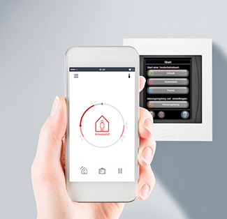 



Danfoss: Heizungssteuerung über Zentralregler oder per Smartphone. 
