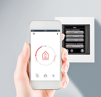 <p>
</p>

<p>
Danfoss: Heizungssteuerung über Zentralregler oder per Smartphone. 
</p> - © Bild: Danfoss

