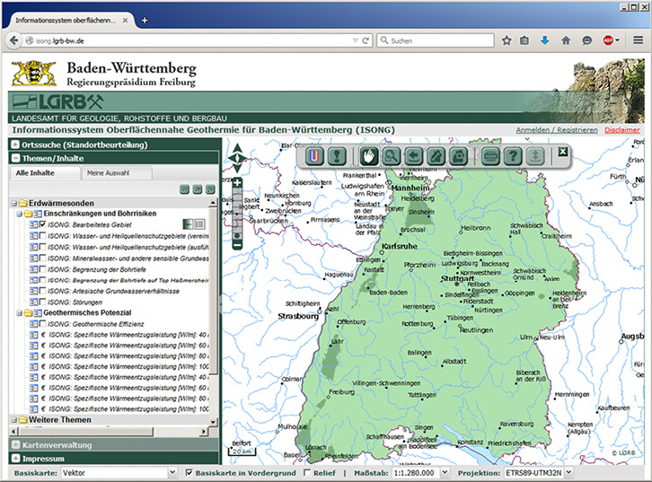 



1
 Mehr Planungssicherheit für Erdwärmesonden verspricht ISONG, das kürzlich in Betrieb genommene Informationssystem oberflächennahe Geothermie Baden-Württemberg.
