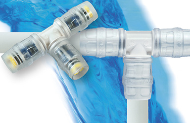 



Multitubo: PPSU-Steckfitting mit transparenter Steckhülse. 
