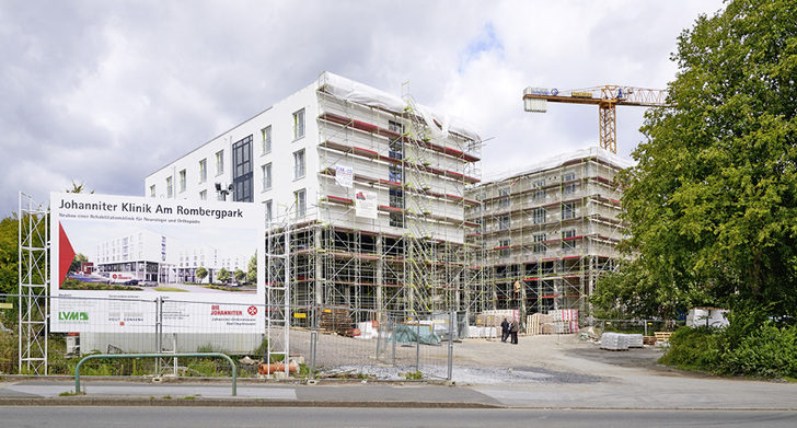 <p>
</p>

<p>
<span class="GVAbbildungszahl">1</span>
 Neubau einer Reha-Klinik der Johanniter-Ordenshäuser am Rombergpark in Dortmund. 
</p> - © Bild: Viega

