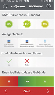 
iPhone-App „Förderfokus Energiesparen“. 



