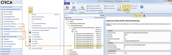 
Orca AVA: Datenübernahme aus IFC-Dateien. 



