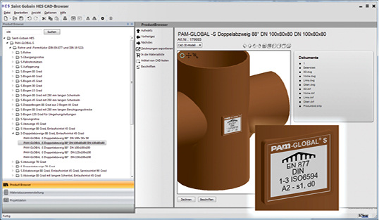 



Saint-Gobain HES: liNear-CAD-Browser für PAM-Global. 
