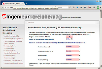 



Ingenieurversicherung: Berechnung von Teilgrundphasen. 
