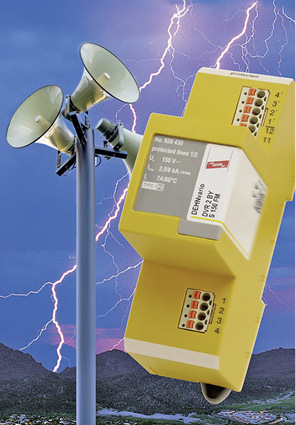 <p>
</p>

<p>
Dehn: Blitz- und Überspannungsschutz für elektroakustische Anlagen. 
</p> - © Dehn


