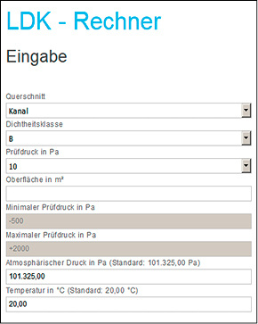 



airleben Gruppe: LDK-Rechner. 
