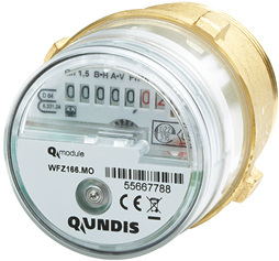 <p>
</p>

<p>
Qundis-Wasserzähler mit Funkmodul. 
</p> - © Qundis

