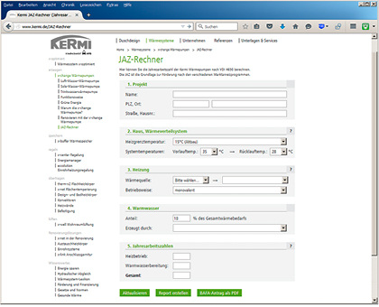 



JAZ-Rechner von Kermi. 
