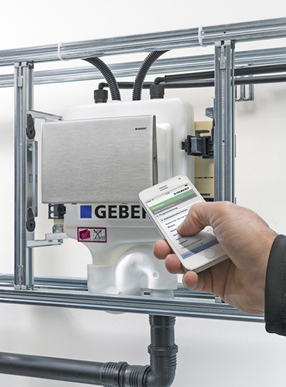 



1
 Hygienespülstationen erneuern in Stockwerksinstallationen regelmäßig den Wasserinhalt und verhindern dadurch Stagnation. Die Geberit Hygienespülung protokolliert sämtliche Spülvorgänge und -ereignisse. Mit der Geberit SetApp können Spülmengen und -intervalle eingestellt werden.
