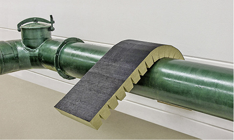 <p>
</p>

<p>
Isover: U Tech Pipe Section Mat MT 7.0 G1. 
</p> - © Saint-Gobain Isover G+H

