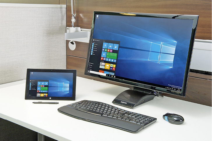 



1
 Windows 10 verspricht unter anderem ein effizienteres, vernetztes Arbeiten – im Büro oder auf der Baustelle. 
