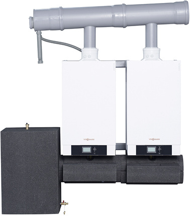<p>
</p>
<p>
Viessmann: Vitodens-200-W-Kaskade. 
</p> - © Viessmann Werke
 
Viessmann: Vitodens-200-W-Kaskade.