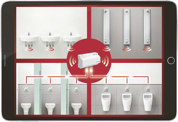 <p>
</p>

<p>
<span class="GVAbbildungszahl">1</span>
 Das Wassermanagementsystem eSchell sichert die Trinkwasserhygiene, vereinfacht die Überwachung und Wartung der Armaturen. 
</p> - © Schell

