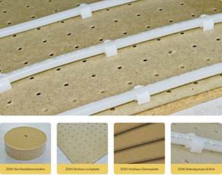 



Zewotherm: Lochplatte aus Holzfasern. 
