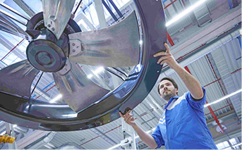 



Ventilatorenfertigung bei ebm-papst.
