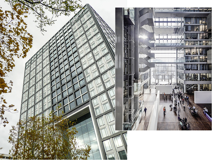 <p>
</p>

<p>
<span class="GVAbbildungszahl">1</span>
 Konzernzentrale der Deutsche Börse AG in Eschborn. Der 90 m hohe Komplex „The Cube“ wird energieeffizient und nachhaltig betrieben. 
</p> - © Deutsche Börse AG

