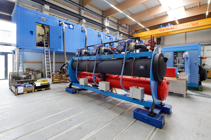 Quantum-Kältemaschine auf dem Prüfstand bei Engie Refrigeration in Lindau.