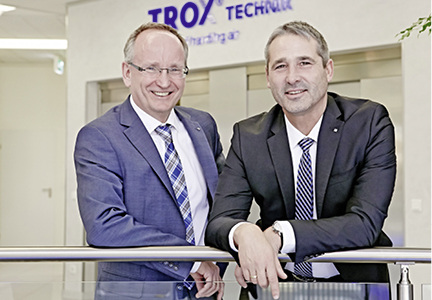 



Die Geschäftsführer der Trox GmbH: Thomas Mosbacher (Finanzen / Personal) und Udo Jung (Vertrieb / Technik / Produktion). 
