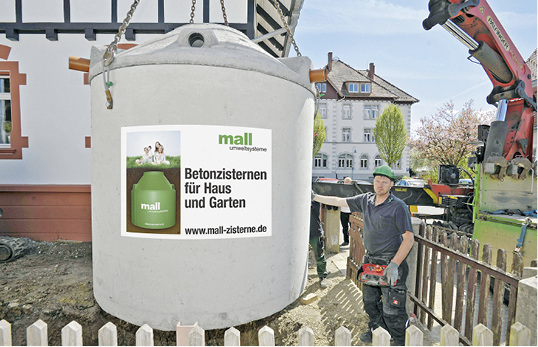 <p>
</p>
<p>
Mall: Regenspeicher Family. 
</p> - © Mall Umweltsysteme
 
Mall: Regenspeicher Family.