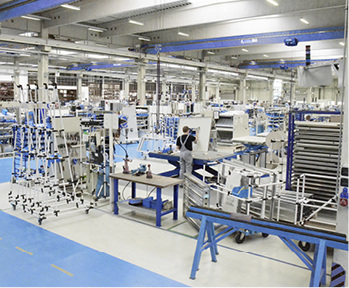 <p>
</p>

<p>
DencoHappel-Produktion von Zentrallüftungsgeräte in Wurzen. 
</p> - © DencoHappel

