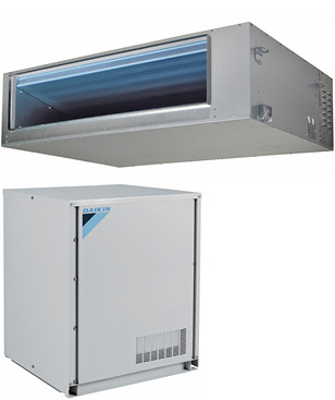 



Daikin VRV-i: Wärmeübertrager- und Verdichter-Einheit. 
