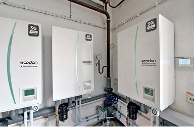 <p>
</p>
<p>
Mitsubishi Electric: Ecodan-Innengeräte. 
</p> - © Mitsubishi Electric
 
Mitsubishi Electric: Ecodan-Innengeräte.