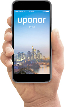 <p>
</p>

<p>
Uponor: Smartphone-App Uponor PRO. 
</p> - © Uponor

