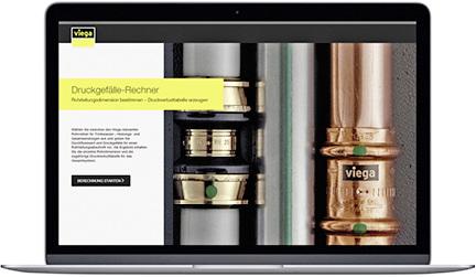 



Viega: Online-Tool zur Bemessung einzelner Rohrleitungen. 
