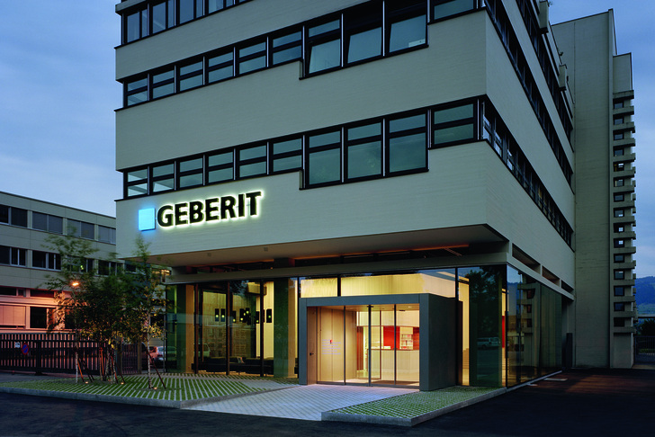 Geberit-Hauptsitz in Rapperswil-Jona. (Quelle: Geberit) - © Geberit
