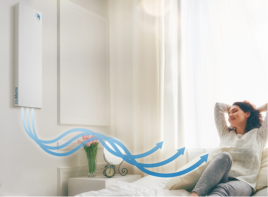 



bluMartin: freeAir 100 mit Schalldämm-Cover. 
