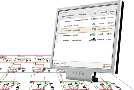 <p>
</p>

<p>
Solar-Computer: VDI-3805-Datensätze zur Sanitär-Planung. 
</p> - © Solar-Computer

