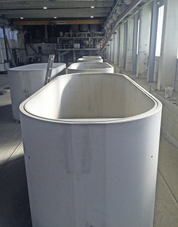 <p>
</p>

<p>
Mall: Ovale Stahlbetonbehälter. 
</p> - © Mall Umweltsysteme

