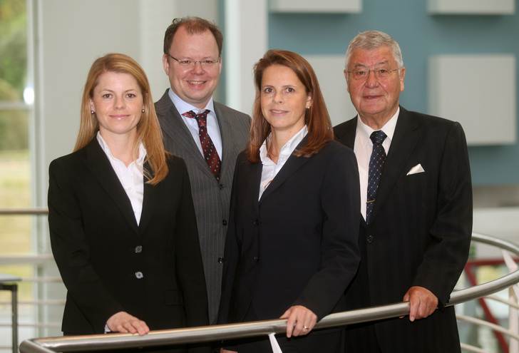 Gesellschafter des Familienunternehmens Roth (von links): Dr. Anne-Kathrin Roth, Claus-Hinrich Roth, Christin Roth-Jäger und Manfred Roth. - © Roth Industries
